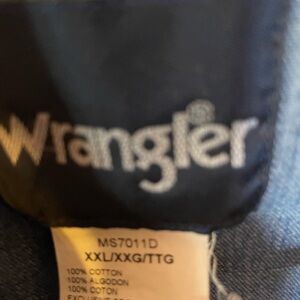 Wrangler Blue Denim work shirt